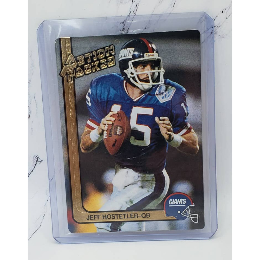 1991 Action Packed NFL Football #183 Jeff Hostetler - NY Giants